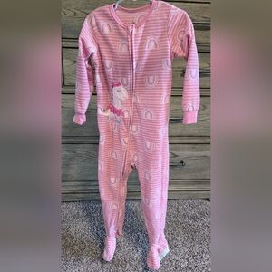 Kids Headquarters Pink Rainbow Dinosaur Footie